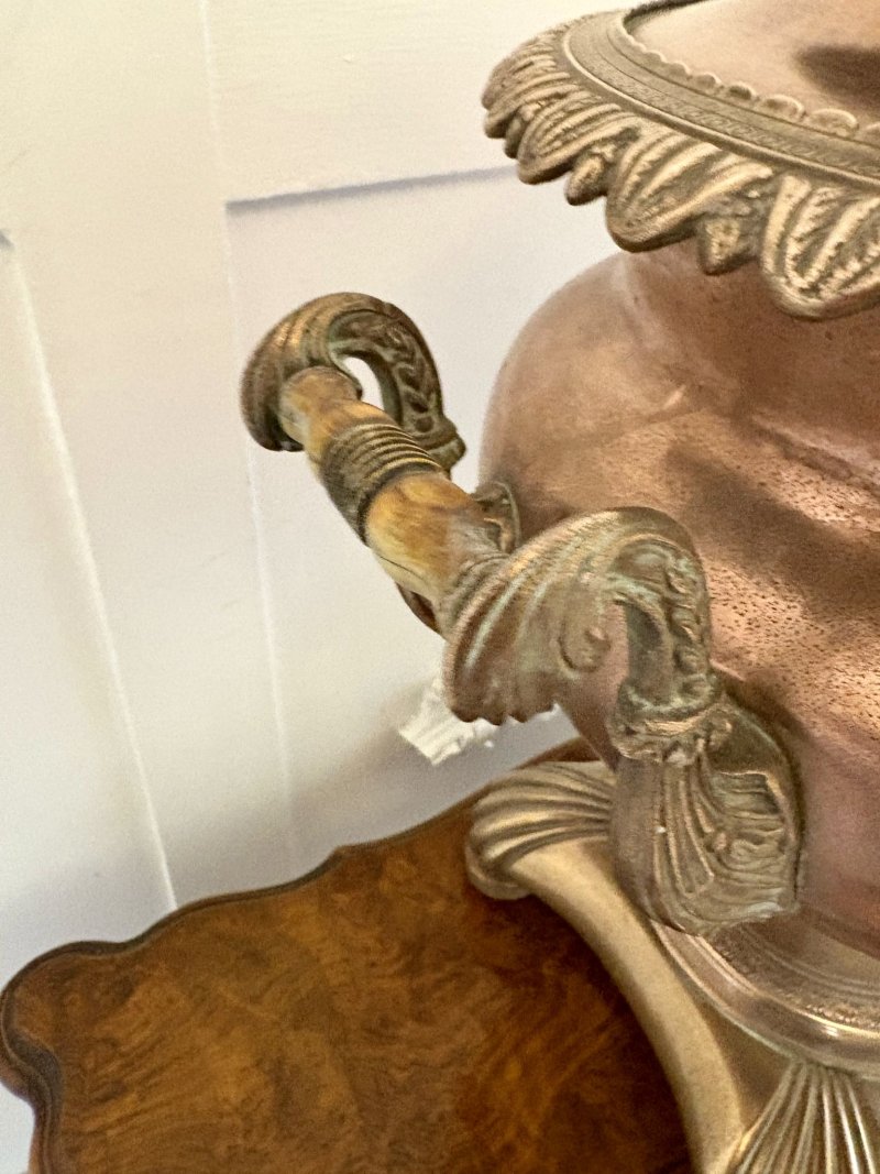 Antique George III Quality Ornate Copper Samovar/Tea Urn - Image 9